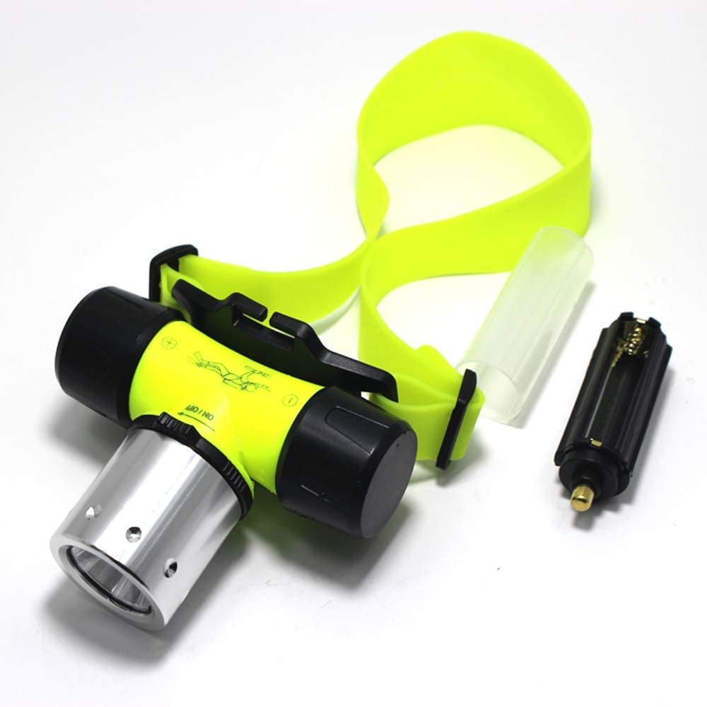 20000 Lumens Scuba Diving Headlamp LED Submarine Lights Dive Light Waterproof Underwater Safety Head Lamp Strobe Flood Headlight for Under Water Deep Sea Cave at Night