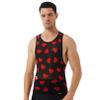 Agoky Men's Ultra Thin Quick Dry Fitness Compression Tank Top Heart Print Funny Undershirts Black X-Large view 1