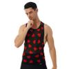 Agoky Men's Ultra Thin Quick Dry Fitness Compression Tank Top Heart Print Funny Undershirts Black X-Large view 3