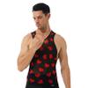 Agoky Men's Ultra Thin Quick Dry Fitness Compression Tank Top Heart Print Funny Undershirts Black X-Large view 4