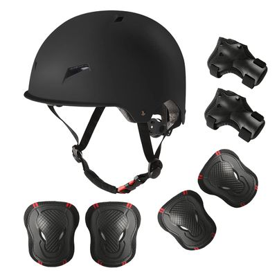 Kids Skateboard Bike Helmet for Age 5-8,Adjustable Knee Elbow Pads Wrist Guards Protective Gear Helmets Set Teens for Bicycle Cycling Skate Scooter Bicycle Helmet for Youth, M (20"-22" Head)