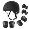 Kids Skateboard Bike Helmet for Age 5-8,Adjustable Knee Elbow Pads Wrist Guards Protective Gear Helmets Set Teens for Bicycle Cycling Skate Scooter Bicycle Helmet for Youth, M (20"-22" Head) view 1