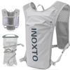 INOXTO Running Hydration Vest Backpack,Lightweight Insulated Pack with 1.5L Water Bladder Bag Daypack for Hiking Trail Running Cycling Race Marathon for Women Men (Light Gray) view 1