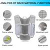 INOXTO Running Hydration Vest Backpack,Lightweight Insulated Pack with 1.5L Water Bladder Bag Daypack for Hiking Trail Running Cycling Race Marathon for Women Men (Light Gray) view 3