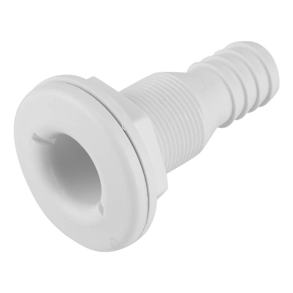 Acouto bilge pump hose thru hull fittings for boats-1in Nylon Plastic Marine Thru Hull Bilge Pump Hose Aerator Fitting for Boat Yacht Sail RV Truck