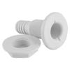 Acouto bilge pump hose thru hull fittings for boats-1in Nylon Plastic Marine Thru Hull Bilge Pump Hose Aerator Fitting for Boat Yacht Sail RV Truck view 3
