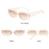 BUTABY Rectangle Sunglasses for Women Retro Driving Glasses 90s Vintage Fashion Narrow Square Frame UV400 Protection Black & Champagne view 4
