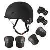 Skateboard Bike Helmet for Adults Adjustable Knee Elbow Pads Wrist Guards Protective Gear Helmets Set Teens for Bicycle Cycling Skate Scooter Bicycle Helmet view 1