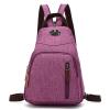 FANDARE Retro Sling Chest Backpack Multipurpose Crossbody Shoulder Bag Travel Backpack for Men Women Outdoor Cycling Indoor Gym Hiking Daypacks Durable Polyester Purple view 1