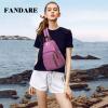FANDARE Retro Sling Chest Backpack Multipurpose Crossbody Shoulder Bag Travel Backpack for Men Women Outdoor Cycling Indoor Gym Hiking Daypacks Durable Polyester Purple view 2