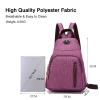 FANDARE Retro Sling Chest Backpack Multipurpose Crossbody Shoulder Bag Travel Backpack for Men Women Outdoor Cycling Indoor Gym Hiking Daypacks Durable Polyester Purple view 4