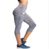 NELEUS Women's 2 Pack Yoga Capris Running Leggings with Pockets,9034,Black,Grey,M,EU L view 2