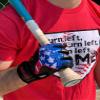 Clutch Sports Apparel Pro Series Cabretta Leather Batting Gloves, Padded & Stylish, Comfortable Grip & Finger Fit for Baseball & Softball Players, for Adults & Youth (Black American Flag, Small) view 4