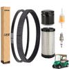 10L0L Golf Cart Tune Up Kit and Drive & Starter Belt Kit fit EZGO TXT RXV 2008-2011 Gas Models with Kawasaki Motor,OEM# 606136, 606138 view 1