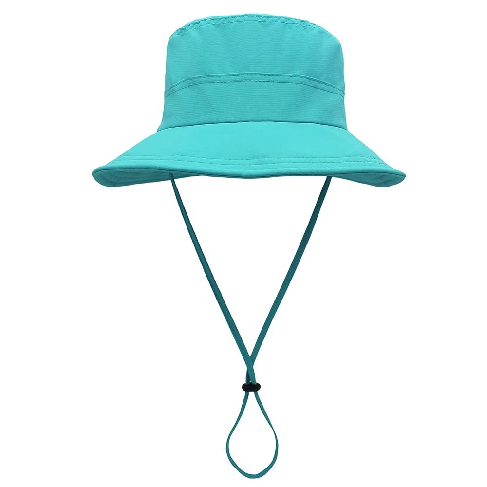 ESTELLEF Waterproof Fishing Hat UPF50 Protection Sun,Boonie Bucket Hat Breathable Wide Brim for Men & Women (Color : Sky Blue)
