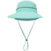 ESTELLEF Outdoor Mesh Sun Hat Wide Brim UV Sun Protection Hat Fishing Hiking Hat (Color : Sky Cyan) view 1