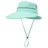ESTELLEF Outdoor Mesh Sun Hat Wide Brim UV Sun Protection Hat Fishing Hiking Hat (Color : Sky Cyan) view 2