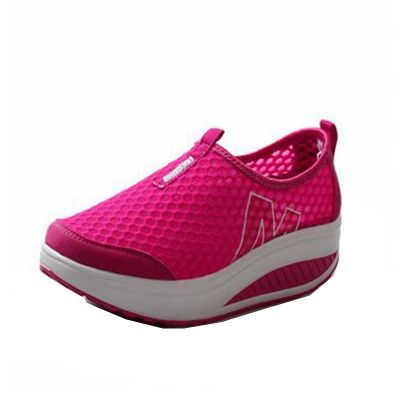ZBYY Women's Platform Wedge Sneakers Breathable Casual Waking Shoes Lightweight Slip On Comfort Mesh Athletic Shoes