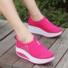 ZBYY Women's Platform Wedge Sneakers Breathable Casual Waking Shoes Lightweight Slip On Comfort Mesh Athletic Shoes view 2