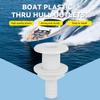 3/4" Thru Hull Fitting - Plastic Material Marine Thru Hull Exhaust Fittings Boat Drain Outlet Plug White Marine Accessory Drain Outlet(8cm ) view 3