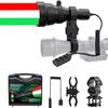 Odepro KL62Plus Tri-Color (Red, White, Green) Zoomable Night Hunting Light Kit Scope Mount Flashlight with Stepless Dimming Pressure Switch for Hog Coyote Bobcat Fox Varmint Predator Hunting view 1