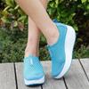 ZBYY Women's Platform Wedge Sneakers Breathable Casual Waking Shoes Lightweight Slip On Comfort Mesh Athletic Shoes view 2