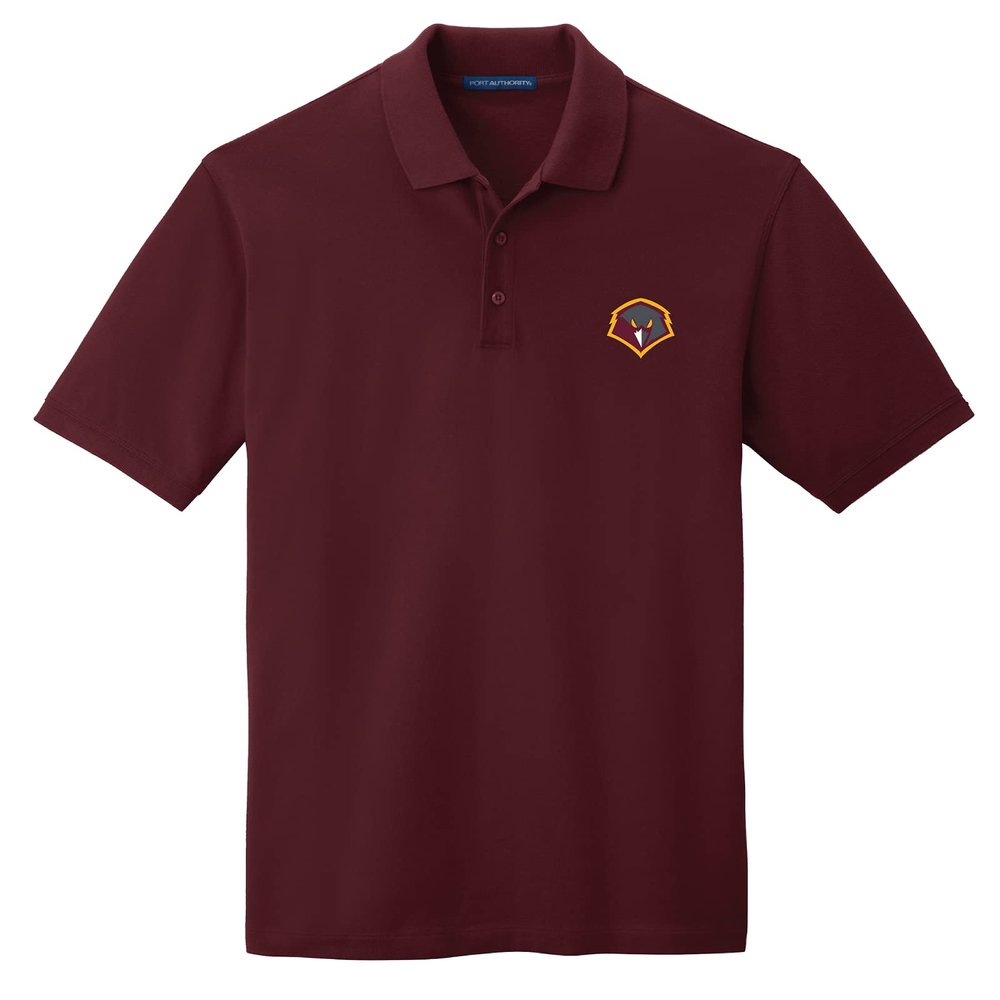 J2 Sport University of Charleston Mens Adult Polo  NCAA Collegiate Short Sleeve Polo Shirt Maroon