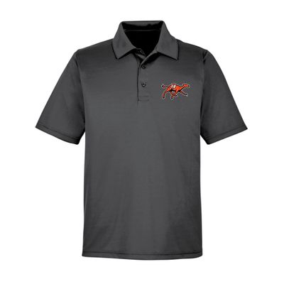 J2 Sport Campbell University Mens Adult Polo  NCAA Collegiate Short Sleeve Polo Shirt Black
