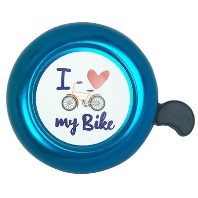 ABSOAR Cycling Bike Bells for Daughter Son Granddaughter Retro City Road Bike MTB, I Love My Bike, Blue