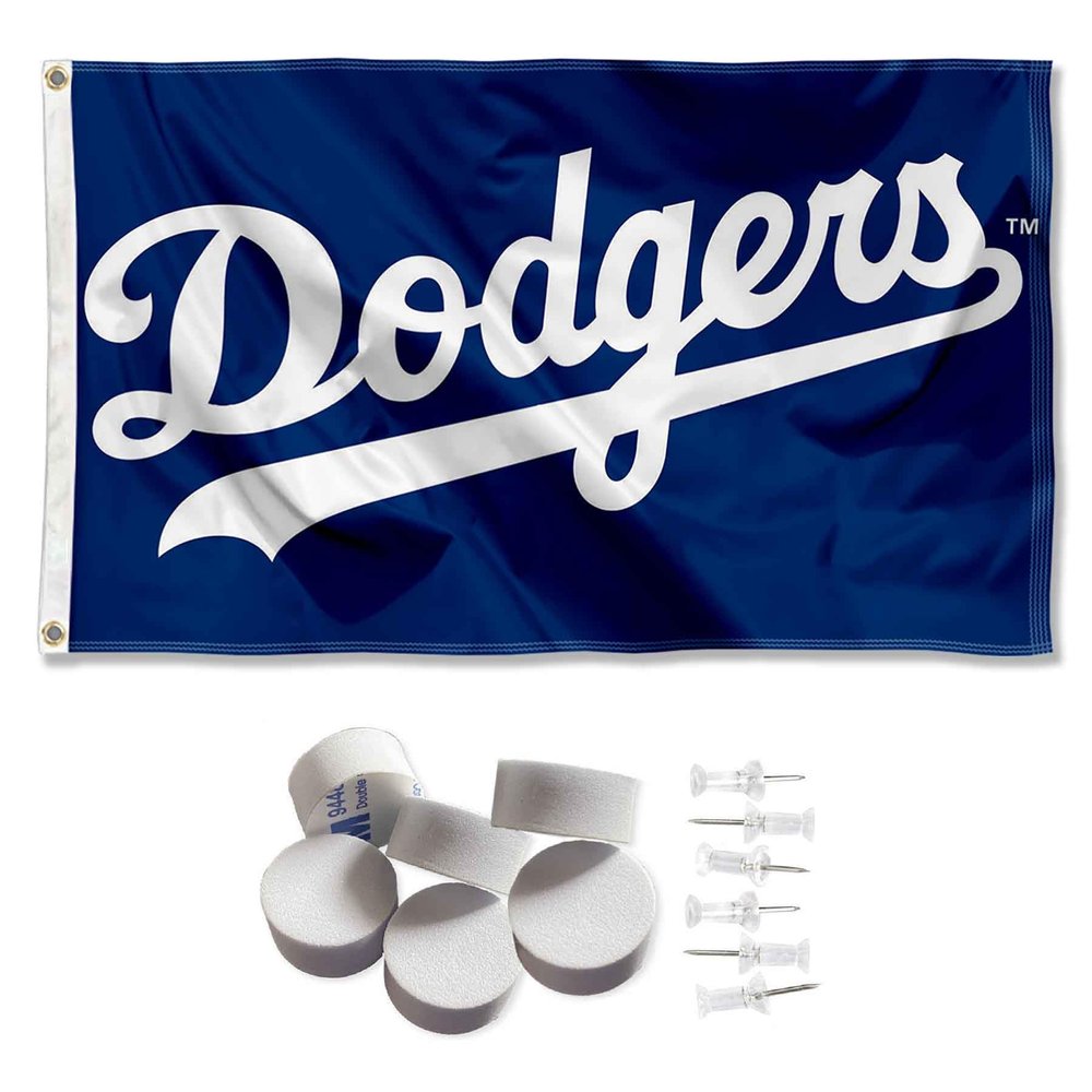 Los Angeles Dodgers Banner and Tapestry Wall Tack Pads