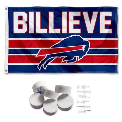 Buffalo Bills Billieve Banner and Tapestry Wall Tack Pads