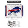 Buffalo Bills White Banner and Tapestry Wall Tack Pads view 2