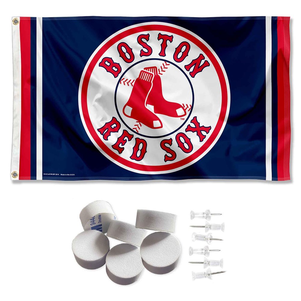 Boston Red Sox Banner and Tapestry Wall Tack Pads