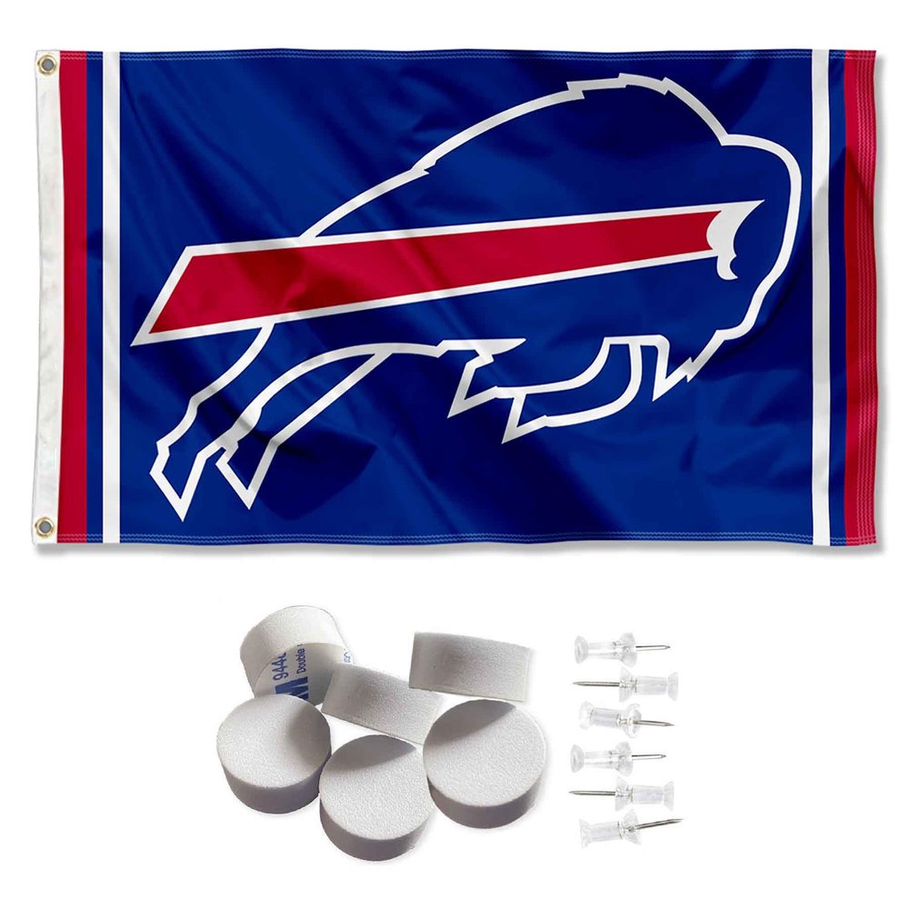 Buffalo Bills Banner and Tapestry Wall Tack Pads