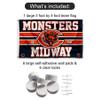 Chicago Bears Monsters Of The Midway Banner and Tapestry Wall Tack Pads view 2
