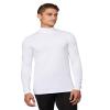 32 Degrees Heat Mens Performance Thermal Lightweight Baselayer Mock Top Long Sleeve Top, White, Large view 1