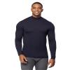 32 Degrees Heat Mens Performance Thermal Lightweight Baselayer Mock Top Long Sleeve Top, Stormy Night, XX-Large