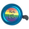 ABSOAR Cycling Bike Bells for Adults Retro City Road Bike MTB Boys Girls Kids Rainbow Colorful Bell, Ride with Love, Blue view 1
