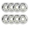 Labeda Roller Hockey Wheels Gripper Crossover Soft 76A White 76mm - Set of 8,White ,76mm 8-Pack view 1