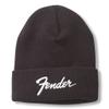 AMERICAN NEEDLE Fender Unisex Cuffed Beanie Warm Headwear, Cuffed Knit Collection, Black (21019A-FEND-BLK) view 1