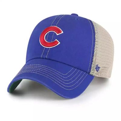 '47 MLB Trawler Mesh Clean Up Adjustable Hat, Adult One Size Fits All (Chicago Cubs Blue Alternate)