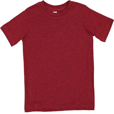RABBIT SKINS Soft Cotton Toddler T-Shirt Boys Girls | Little Kids Tee| Blank Child Tshirt, Cardinal Blackout, 3