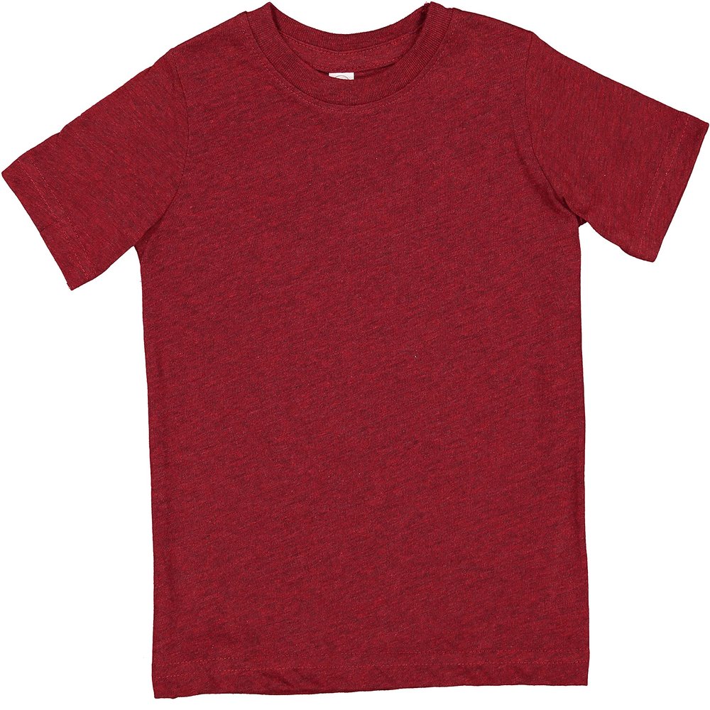 RABBIT SKINS Soft Cotton Toddler T-Shirt Boys Girls | Little Kids Tee| Blank Child Tshirt, Cardinal Blackout, 3