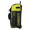 Boombah Rolling Superpack Baseball/Softball Gear Bag - Telescopic Handle - Holds 4 Bats - Wheeled Version - Softball Highlight Black/Optic Yellow/Red view 2