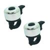 ABSOAR Cycling Bike Bell for Girls Kids Boys Adults Beach Cruiser Road Bike Mountain Bike Bicycle Bell Small Size, Silver, 2 Packs view 1