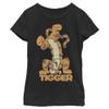 Disney Girl's Winnie The Pooh Handstand Tigger T-Shirt - Black - X Small view 1
