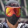HK Army SLR Face Mask Goggle with Thermal Anti Fog HD Pure Lens System for Paintball and Airsoft - Flare view 2