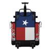 Boombah Rolling Superpack 2.0 Baseball/Softball Gear Bag - 23-1/2" x 13-1/2" x 9-1/2" - Texas Royal Blue/Red/White - Telescopic Handle - Holds 4 Bats - Wheeled Version view 3