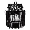 Boombah Rolling Superpack 2.0 Baseball/Softball Gear Bag - 23-1/2" x 13-1/2" x 9-1/2" - USA Stars & Stripes Black Ops Black/White - Telescopic Handle - Holds 4 Bats - Wheeled Version view 1