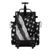 Boombah Rolling Superpack 2.0 Baseball/Softball Gear Bag - 23-1/2" x 13-1/2" x 9-1/2" - USA Stars & Stripes Black Ops Black/White - Telescopic Handle - Holds 4 Bats - Wheeled Version view 3